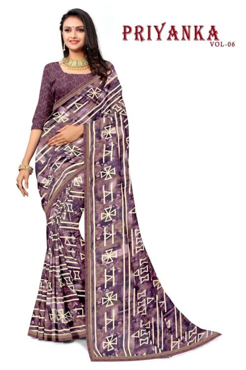 AMYA DAISY  PRINTED SAREES - Image 4