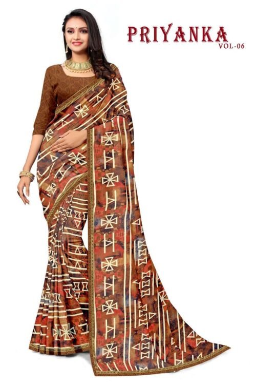 AMYA DAISY  PRINTED SAREES - Image 7