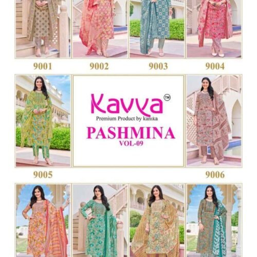 kavya pashmina vol 9 cotton readymade suit 10 pcs catalogue 2 2024 09 06 00 38 17 | VastrMitr