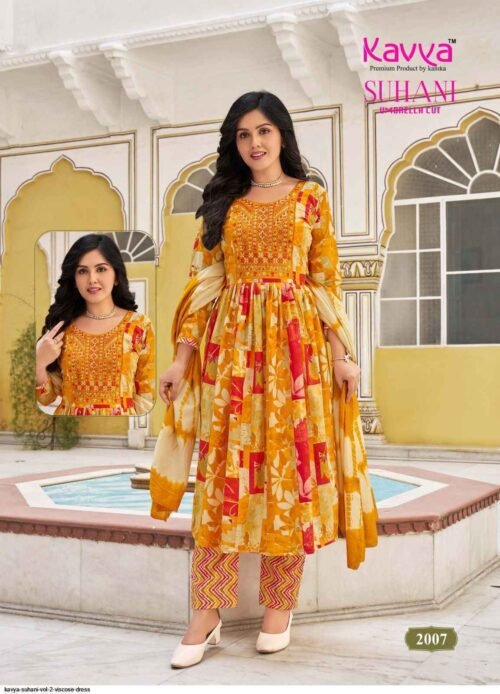 Kavya Suhani Vol-2 Viscose Readymade Suit   - Image 4