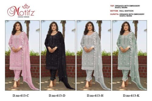 Motifz 613 CDHK pakistani suit - Image 3