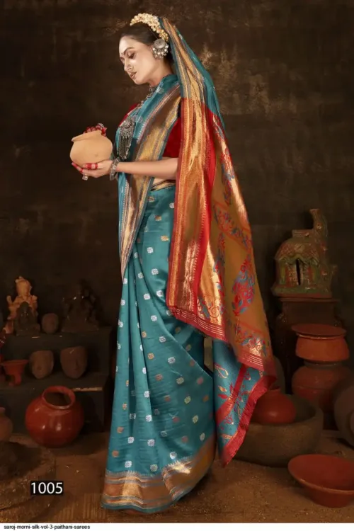 Saroj Morni Silk Soft Silk Saree - Image 4