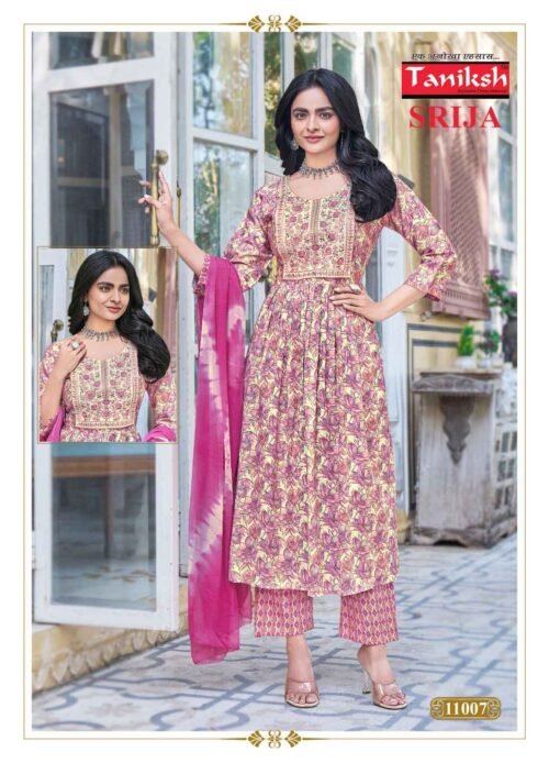  Taniksh Srija Vol-11 Rayon Readymade Suit     - Image 7