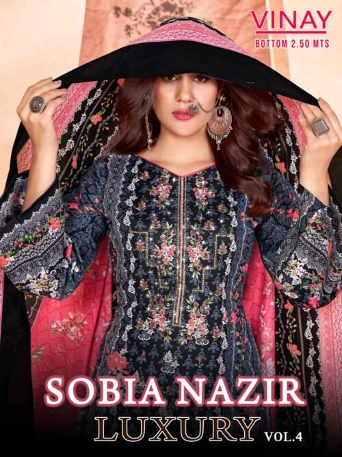 Vinay Sobia Nazir Luxury Vol-4 Dress Material 