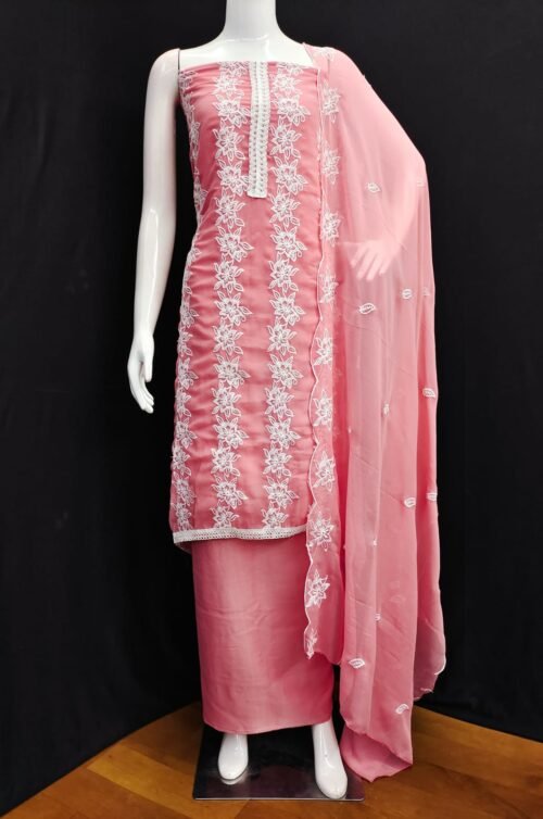 Georgette work Dress material - Image 5