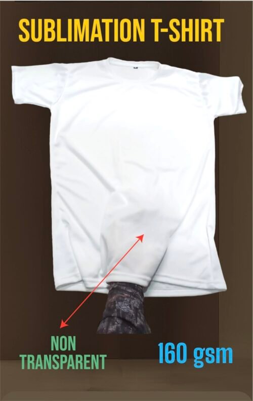 White Lycra Sublimation Tshirt - Image 2