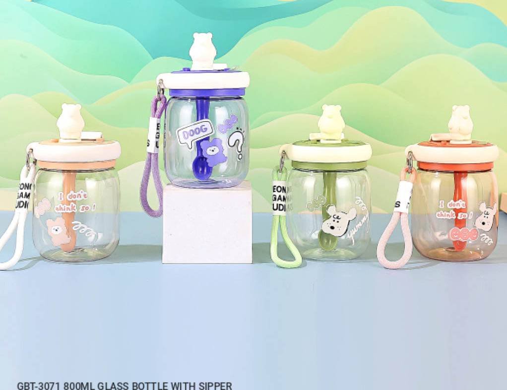 Glass Water Bottle 2 Water Bottle