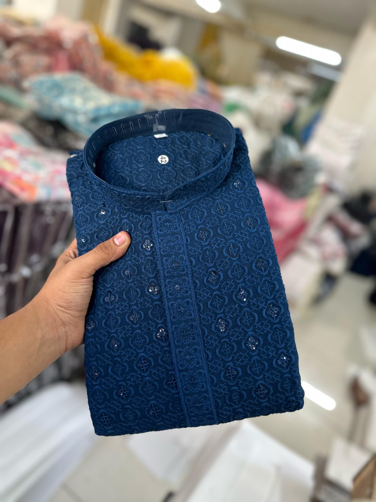 Premium Lakhnavi viscose kurta 2 Premium Lakhnavi viscose kurta - Image 2