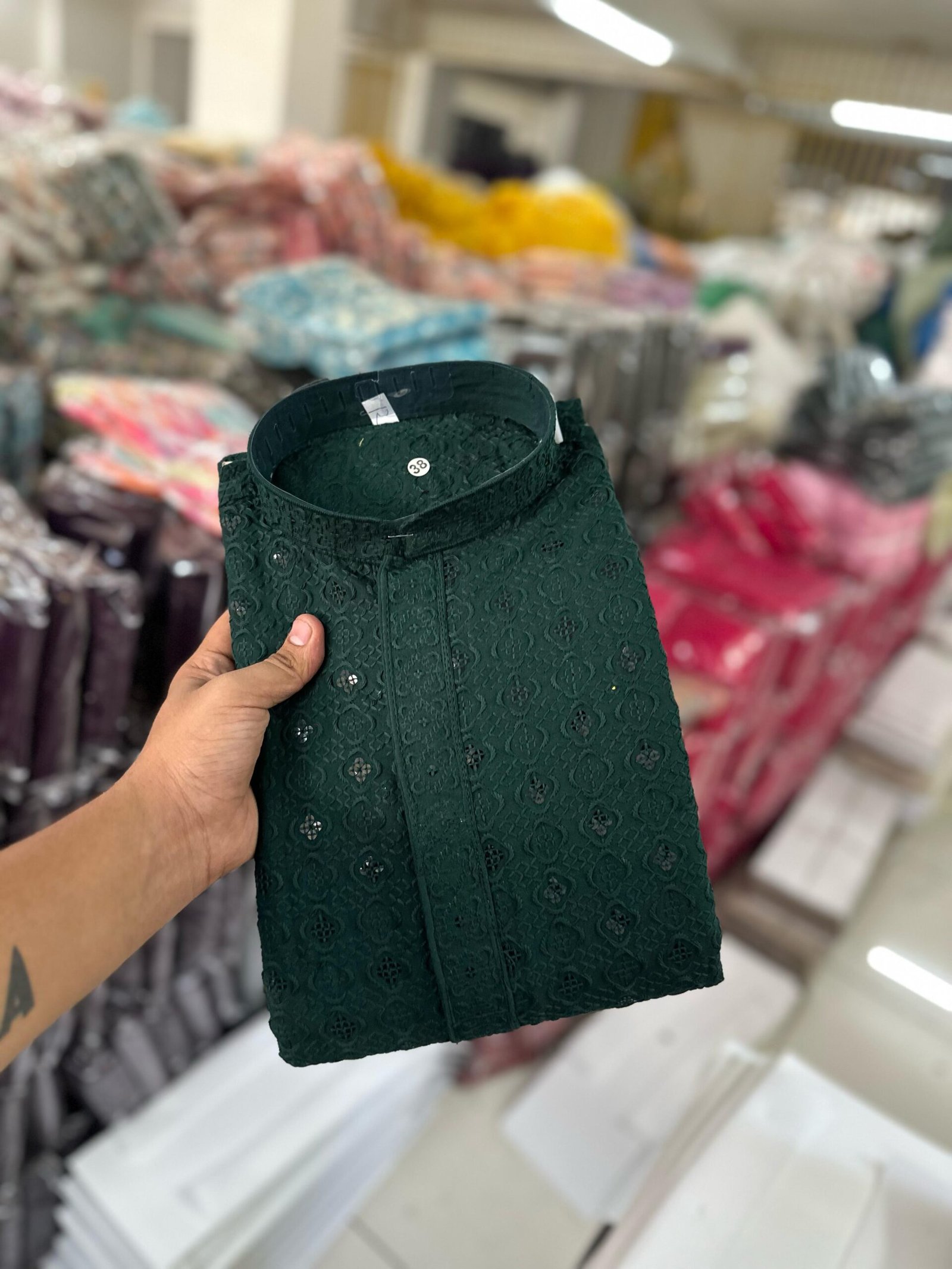 Premium Lakhnavi viscose kurta 5 Premium Lakhnavi viscose kurta - Image 5