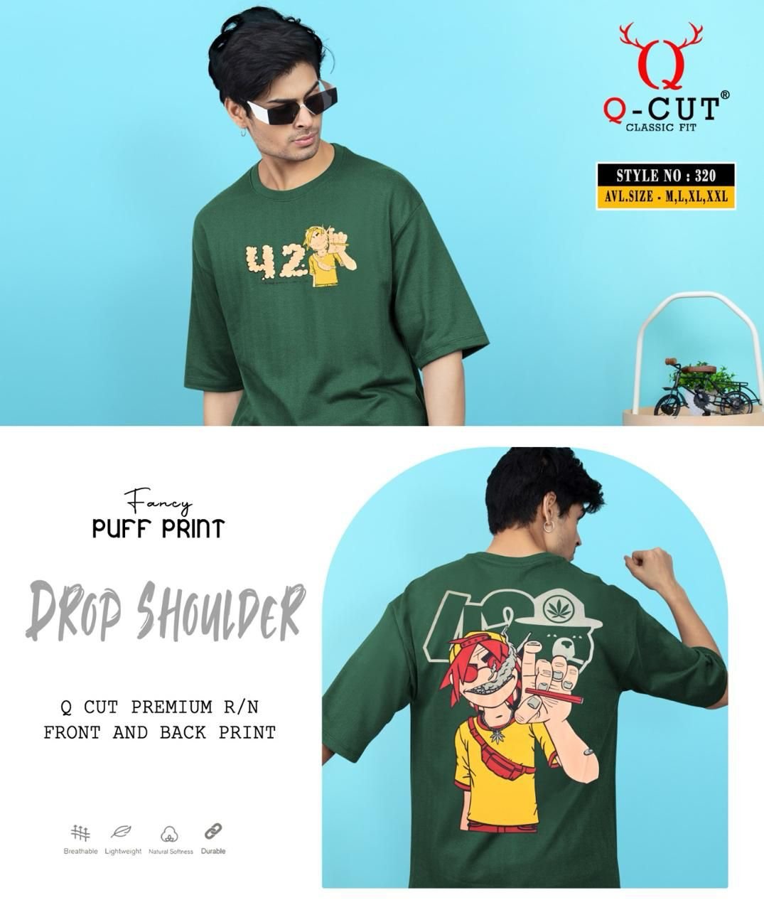 Cotton hosiery Downshoulder tshirt 2 Cotton hosiery Downshoulder tshirt