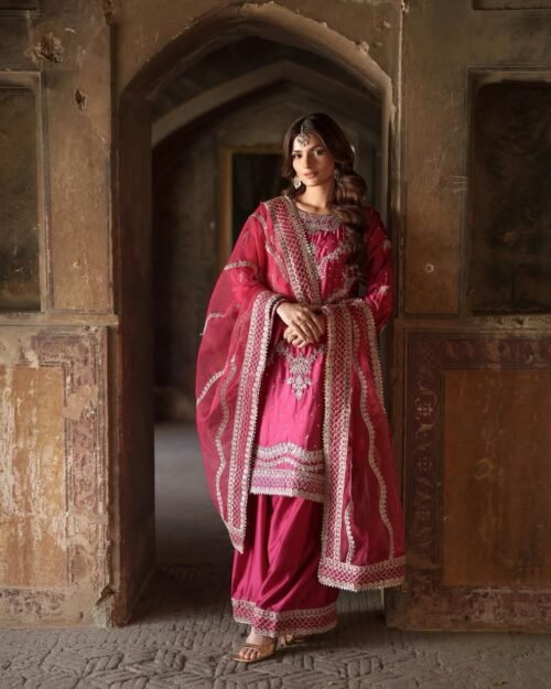 Presenting New Designer Party Wear Look Top-Plazzo and Dupatta - Image 4