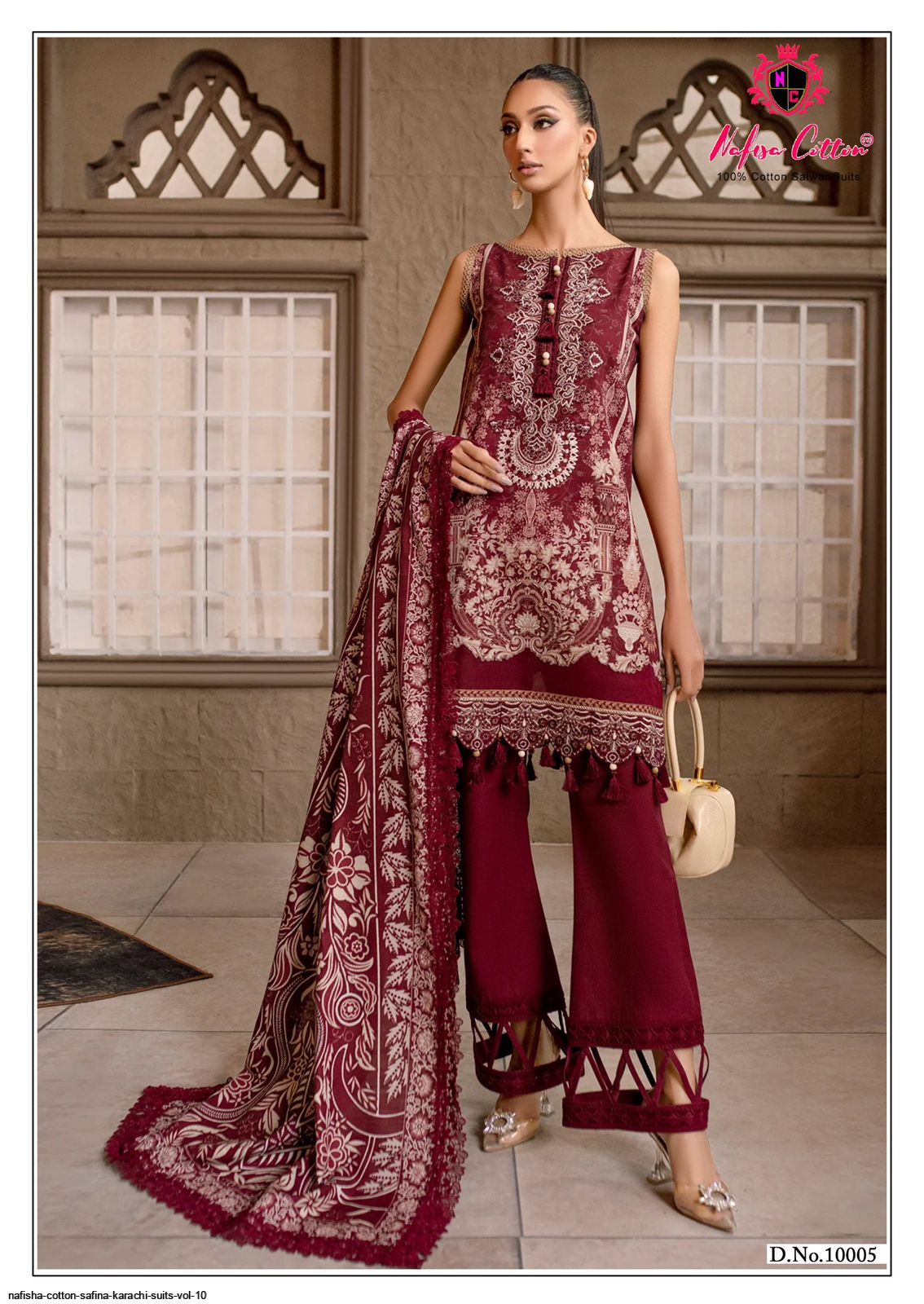 NAFISHA COTTON SAFINA KARACHI SUITS VOL 10 3 NAFISHA COTTON SAFINA KARACHI SUITS VOL 10 - Image 2