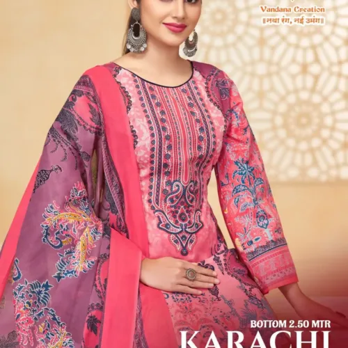 vandana karachi king vol 08 salwar suit 720 | VastrMitr