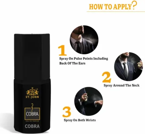 ST-JOHN Cobra 10ml Pocket Friendly Perfume Long Lasting Fragrance Eau de Parfum  -  10 ml (For Men & Women) - Image 4