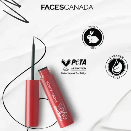 FACES CANADA Magneteyes Liquid Eyeliner | Natural Black Finish | Long Lasting | Quick Drying 3.5 ml (DEEP BLACK) - Image 5