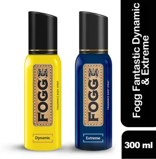 FOGG Fantastic Extreme & Dynamic No Gas Body Spray  -  For Men (300 ml, Pack of 2) - Image 3