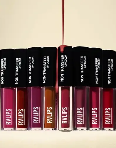 RVLIPS Lipstiks Combo Pack of8 Liquid Mini Lipstick(THE FOREVER NUDE EDITION&RED (Pink, Red, Nude, apple, sheer berry, hazelnut, samon, wine, 40 ml) 5 | VastrMitr