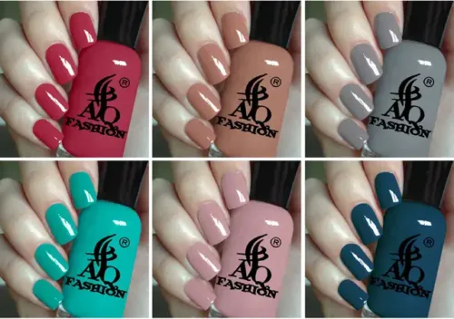 AQ FASHION New Unique Color Rich Paint HD Shine Pastel Color Combo Set (POOJA 6 ) Multicolor (Pack of 6)
