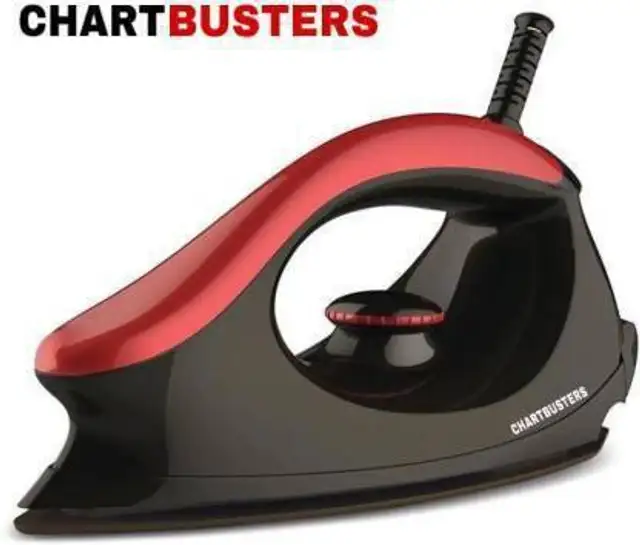 Chartbusters by CHARTBUSTERS Non-stick Compact Superior Quality light weight - PD-001 750 W Dry Iron (RED, BLACK) 2 Chartbusters by CHARTBUSTERS Non-stick Compact Superior Quality light weight - PD-001 750 W Dry Iron (RED, BLACK)