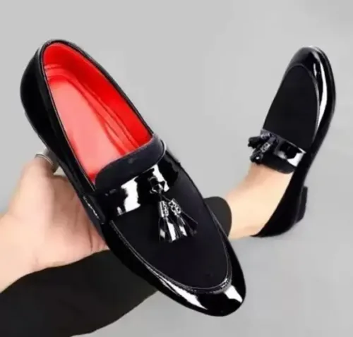 Casual Party Wear ,shoes Loafers For Men (Black) - Image 2