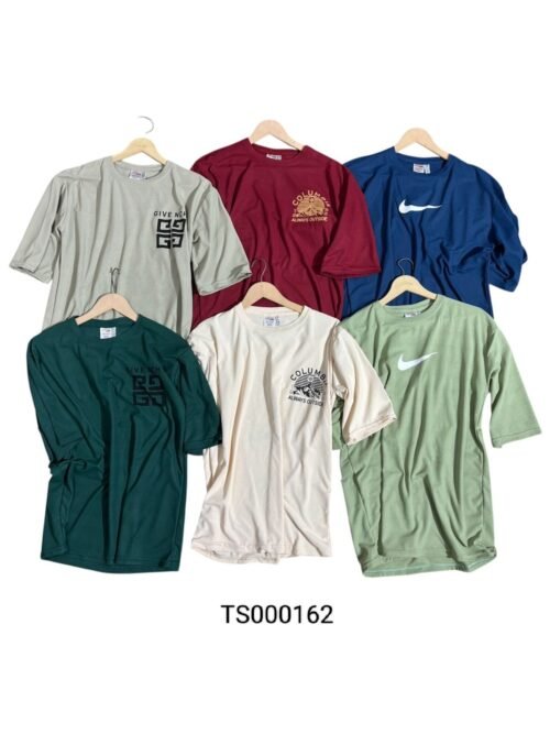 BRANDED ROUND NECK TSHIRT DOWN SHOULDER FRONT & BACK PRINT SIZES M.L.XL SAPP METTY FABRIC - Image 9