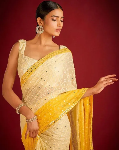 PARTY WEAR SEQUENCE WORK SAREE - Image 2