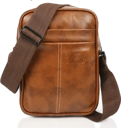 Tan Sling Bag Casual Travel Office Shoulder Daytrip Crossbody Men Slingbag