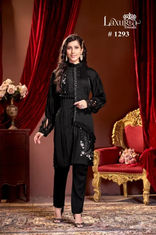 Designer Cord set With Heavy Handwork - Image 2