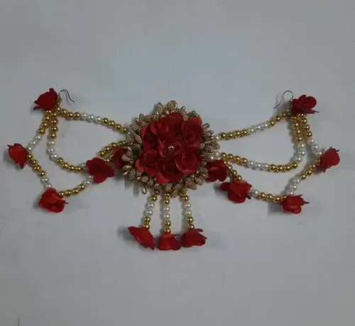 Gajra Bun (Red, Brown) - Image 2