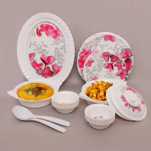 Melamin Royal Lehar 101 32pcs Dinner set Dinner Set - Image 4
