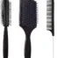 pack of 3 hair brush rectangular cushion brush 1 round blow original imag45usyg3sdspf | VastrMitr