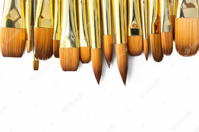 Painting Brushes Professional Round Pointed Nylon Hair for Acrylic Oil Painting 5 Painting Brushes Professional Round Pointed Nylon Hair for Acrylic Oil Painting - Image 4