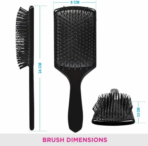 SANDIP pack of 3 hair brush-Rectangular Cushion Brush - Image 4
