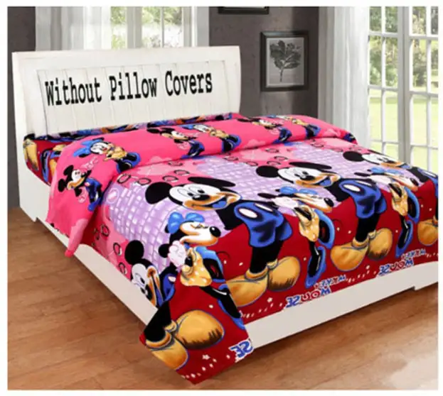 Polyester Double Bedsheet (Pack of 1, Pink) 2 Polyester Double Bedsheet (Pack of 1, Pink)