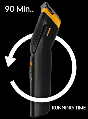 RACCOON Trimmer Men Runtime: 60 min Trimmer for Men (Black, Yellow) 5 | VastrMitr