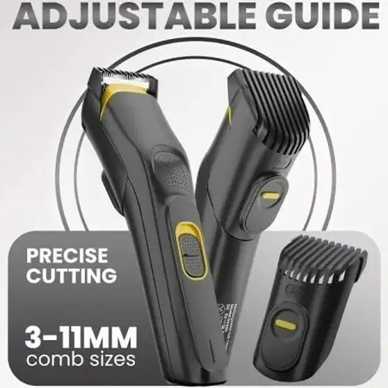 RACCOON Trimmer Men Runtime: 60 min Trimmer for Men (Black, Yellow) 4 RACCOON Trimmer Men Runtime: 60 min Trimmer for Men (Black, Yellow) - Image 3