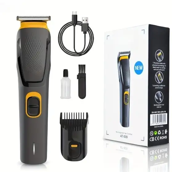 RACCOON Trimmer Men Runtime: 60 min Trimmer for Men (Black, Yellow) 5 RACCOON Trimmer Men Runtime: 60 min Trimmer for Men (Black, Yellow) - Image 4