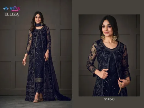 Vipul Fashion Elliza Salwar Kameez Shrug style Suit - Image 5