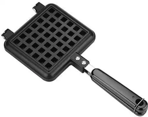 Foschini Waffle Maker Machine With Comfortable Handle For Kitchen Gas Stove Non Stick Waffle Maker - Image 6