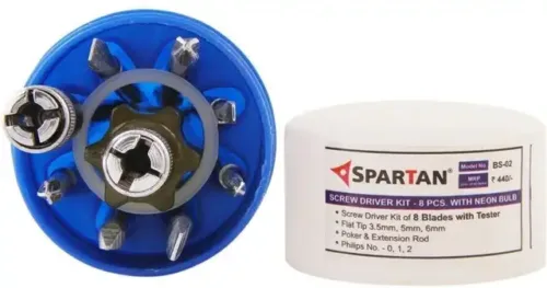 Spartan BS-02 8-Pieces Kit (Multicolour) Combination Screwdriver Set (Pack of 1) - Image 3