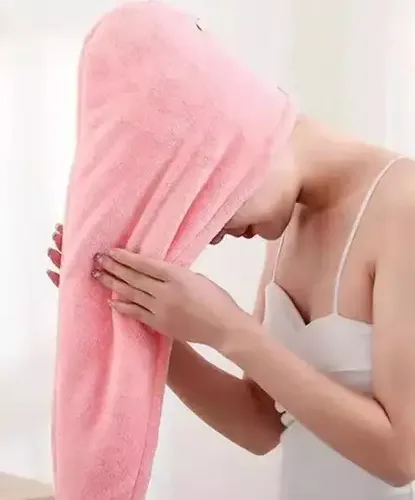 Microfiber Hair Wrap towel 500 GSM Women Hair Wrap Bath Ya Salon Towel for Highly Hair Water Absorbent, Rapid & Super Quick Hair-Drying (Size 27" x 10") (Pink) 6 Microfiber Hair Wrap towel 500 GSM Women Hair Wrap Bath Ya Salon Towel for Highly Hair Water Absorbent, Rapid & Super Quick Hair-Drying (Size 27" x 10") (Pink)