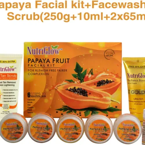 1 set of 1 papaya facial kit 1 gold polish scrub 1 gold radiance original imag3x2zztub4wwr 1 | VastrMitr