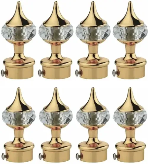 Gold Curtain Knobs, Rod Rail Bracket cambo 8