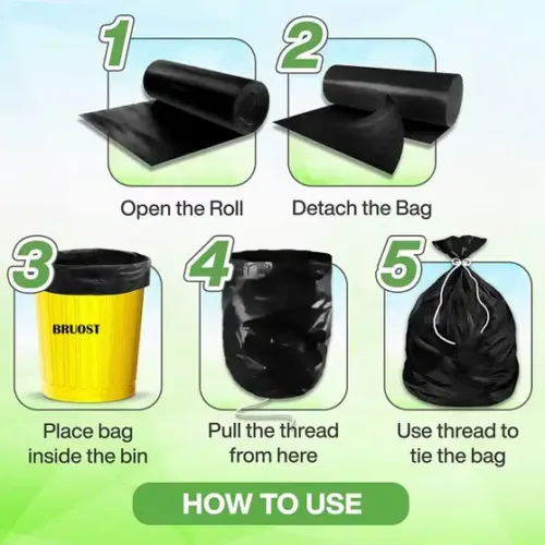 12 medium biodegradableblack ocengreen yellow garbage bag 19x21 original imagkzvfehtfyz44 | VastrMitr