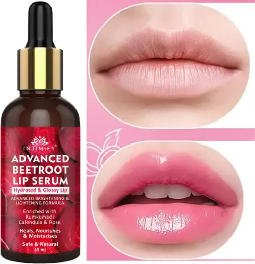 INTIMIFY Lip Serum, Lightening, Brightening Dark, Dry, Pigmented Lips for Women & Men Beetroot (Pack of: 1, 15 g)