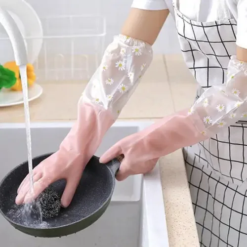 2 reusable heavy duty hand gloves for dishwashing gardening original imah3fz9fxq6pqtv | VastrMitr