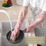 MAAUVTOR PVC made Cotton Flock lined Hand Gloves For Kitchen Long Sleeves Dish Washing Gloves Wet and Dry Glove Set (Free Size Pack of 2)