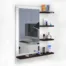 ONEDEEP Engineered Wood Dressing Table (Finish Color - , White / Black, DIY(Do-It-Yourself))