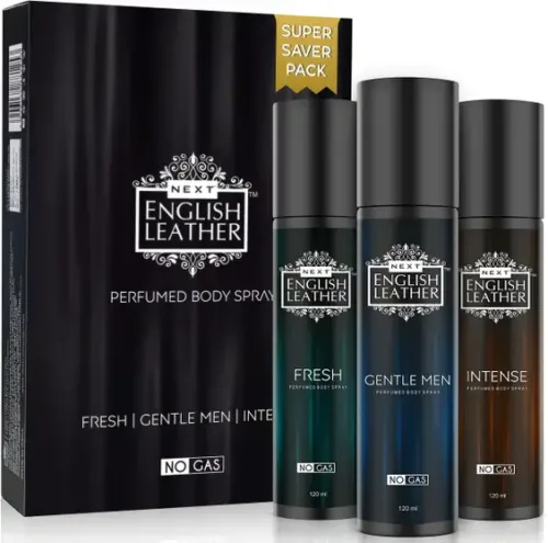 NEXT ENGLISH LEATHER FRESH + GENTLEMEN + INTENSE NO GAS Eau de Parfum - 360 ml (For Men & Women)