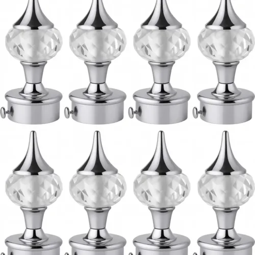 Silver Curtain Knobs, Rod Rail Bracket, Curtain Hooks, Curtain Rods cambo 8 11 Silver Curtain Knobs, Rod Rail Bracket, Curtain Hooks, Curtain Rods cambo 8